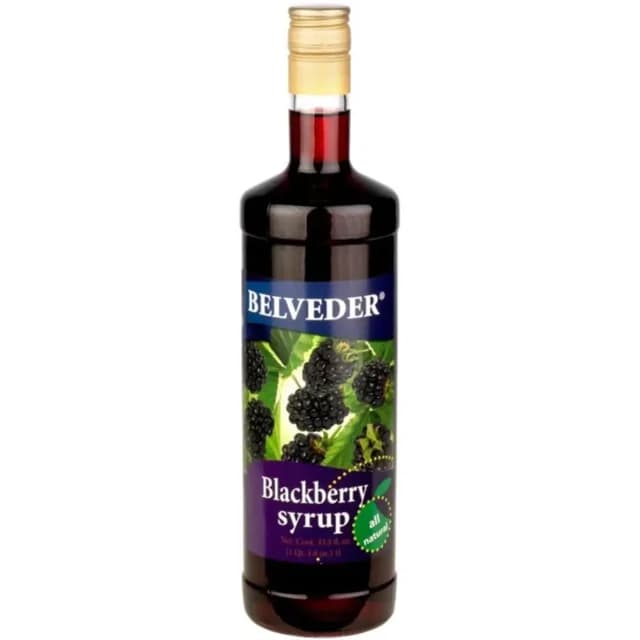 Belveder Syrup — representative packaging