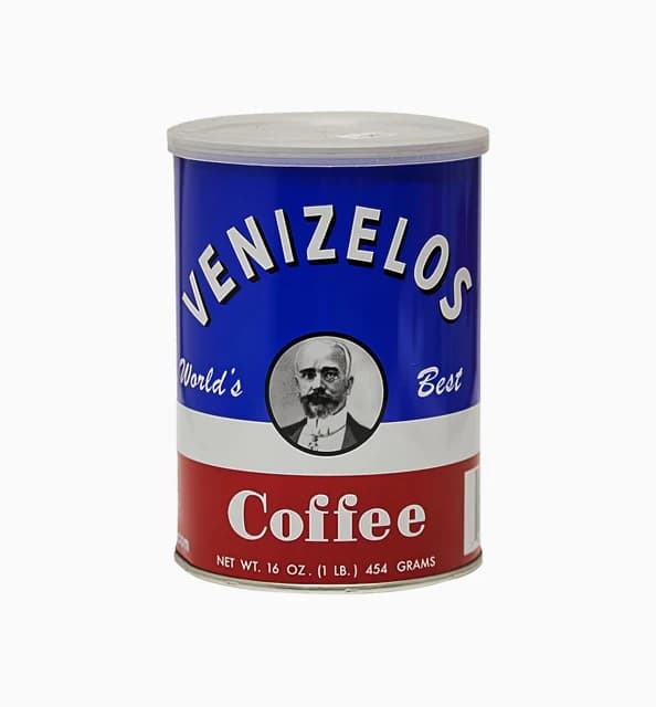 Venizelos Greek Coffee — representative packaging