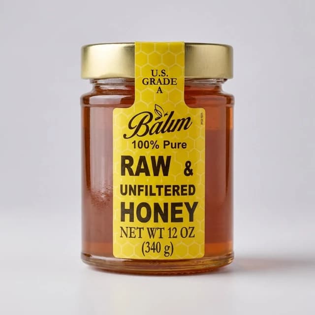 Balim Raw and Unfiltered Honey — representative packaging