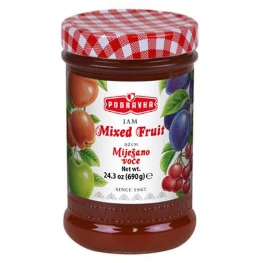 Podravka Mixed Fruit Jam — representative packaging