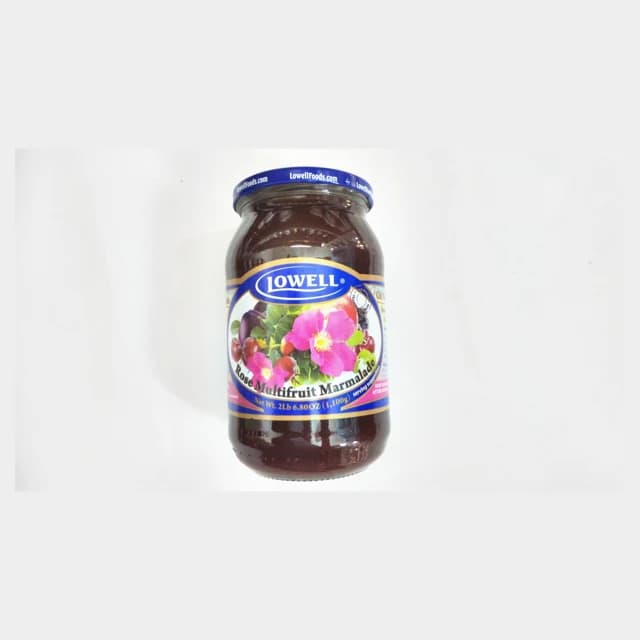 Lowell Rose Multifruit Marmalade — representative packaging