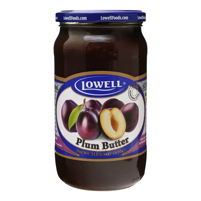 Lowell Plum Butter — representative packaging