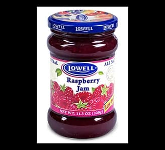 Lowell Raspberry Jam — representative packaging