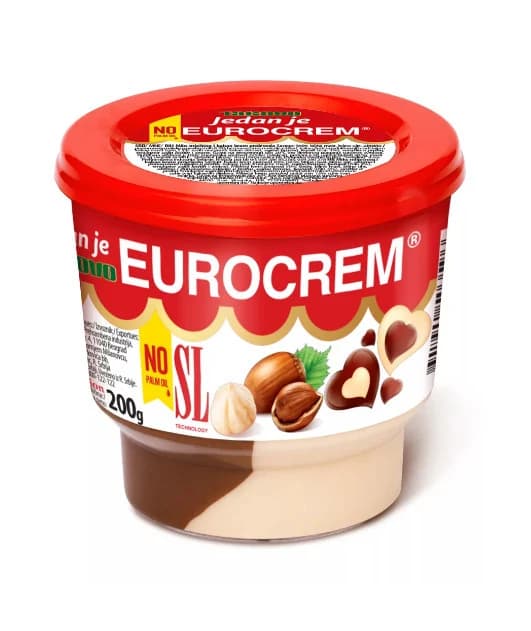 Eurocrem Cocoa and Hazelnut Spread — representative packaging