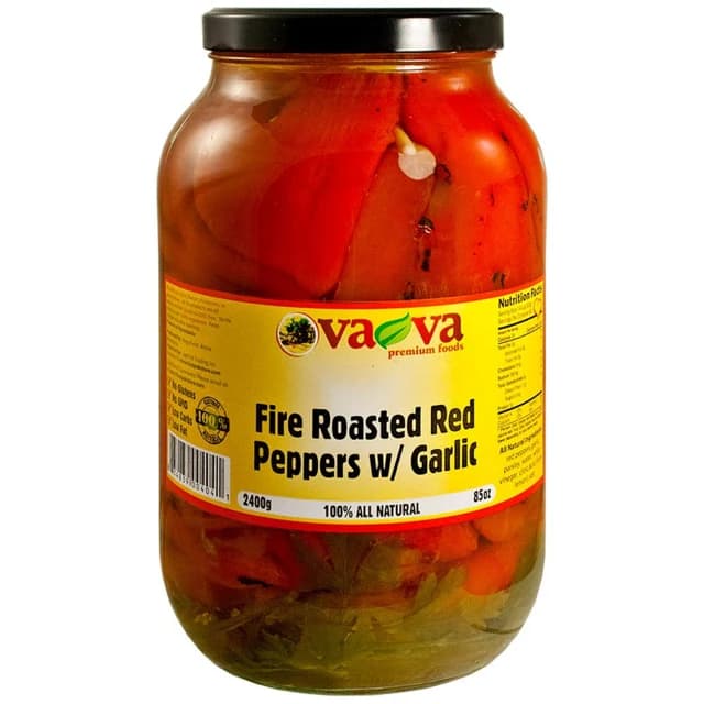 Vava Fire-Roasted Red Peppers — representative packaging