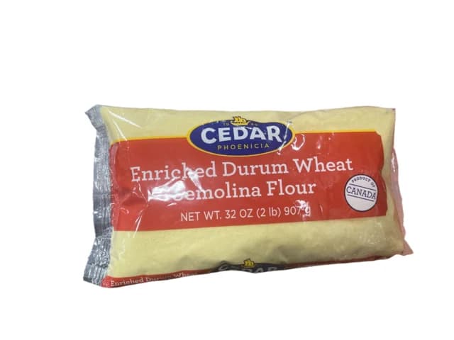 Cedar Semolina Flour — representative packaging