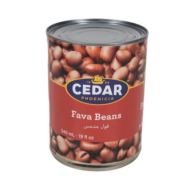 Cedar Fava Beans — representative packaging