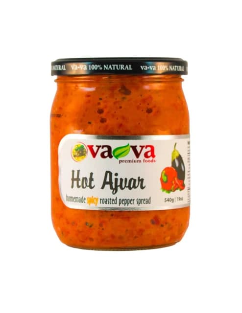 Vava Ajvar — representative packaging