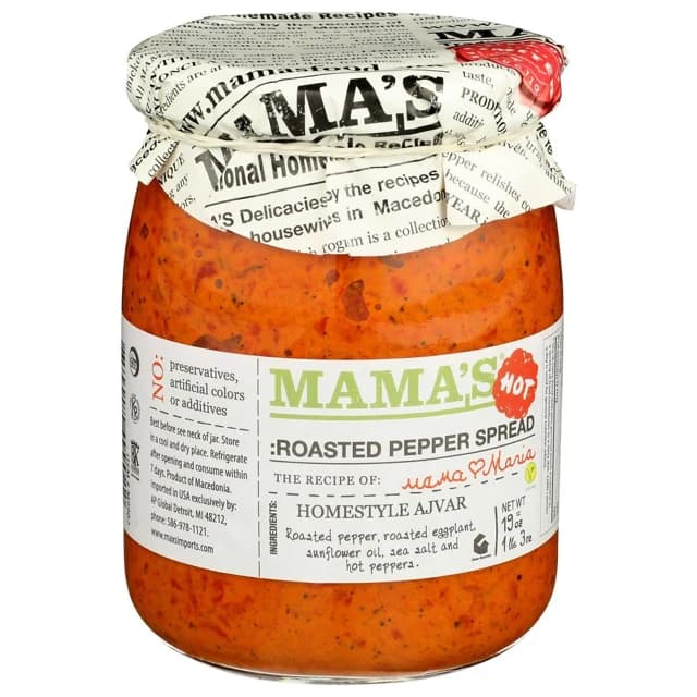 Mama's Roasted Pepper Spread — representative packaging