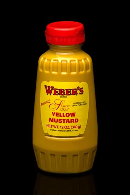Weber's Mustard — representative packaging