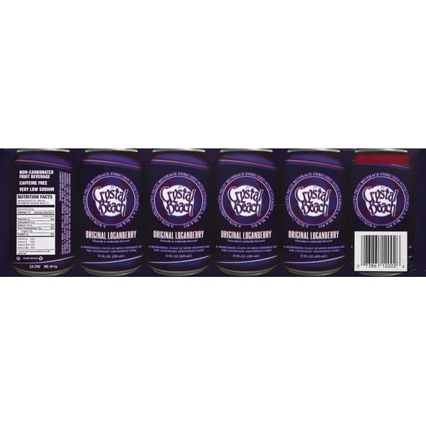 Crystal Beach Loganberry Drink — representative packaging